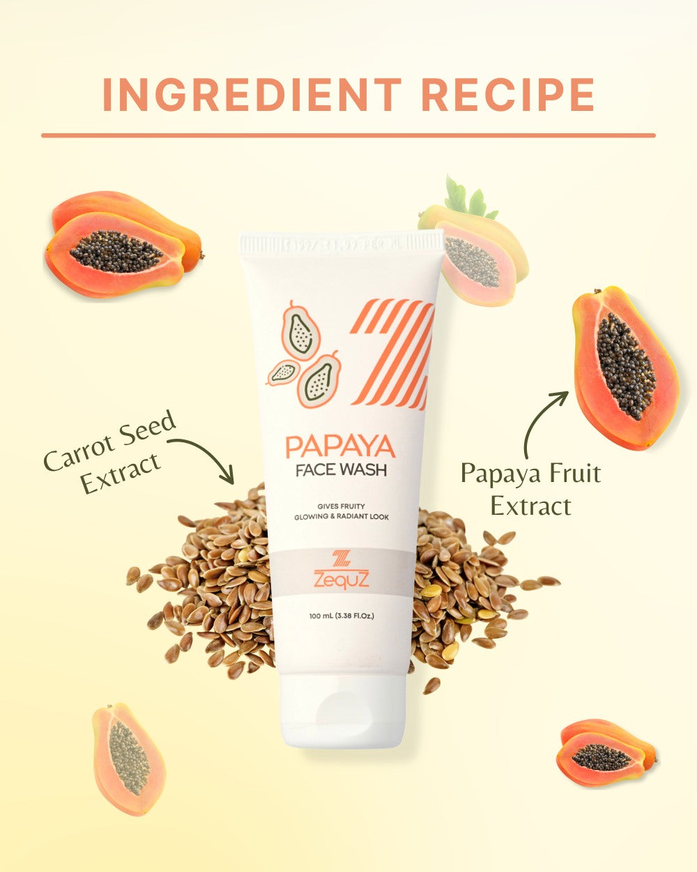 Papaya Facewash For Oily Skin [100 ml]