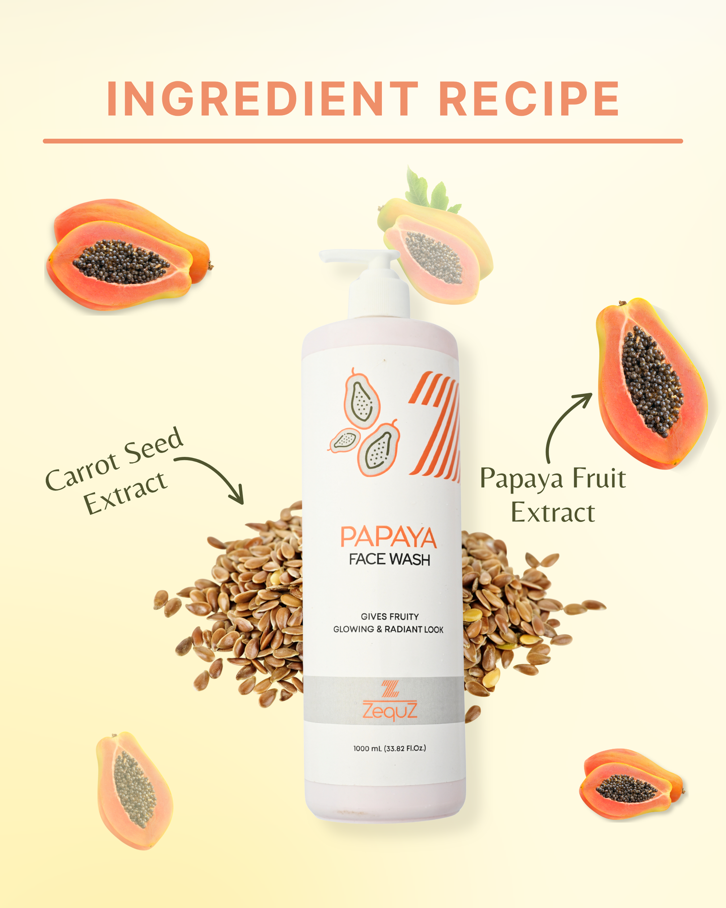 Papaya Facewash For Oily Skin [1000 ml]