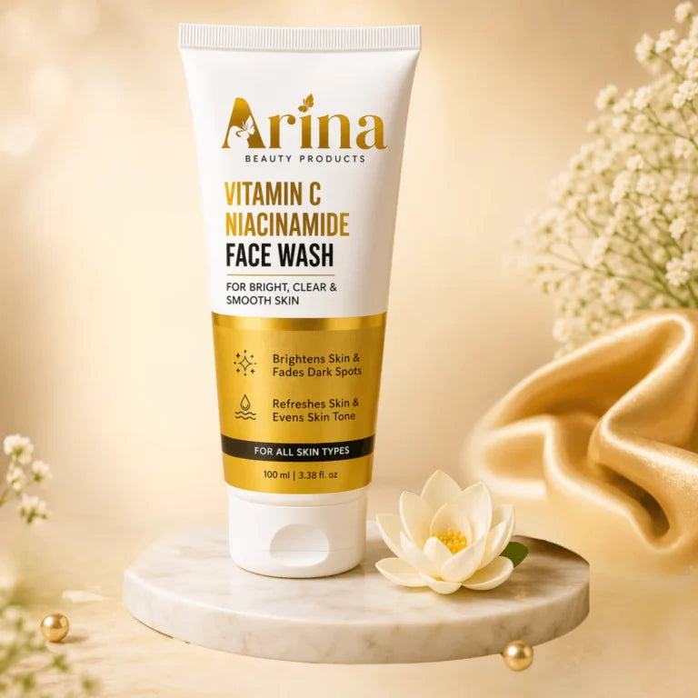 Arina Super Combo: Day & Night Cream + Face Wash +Sunscreen for Skin Whitening Pack of 4
